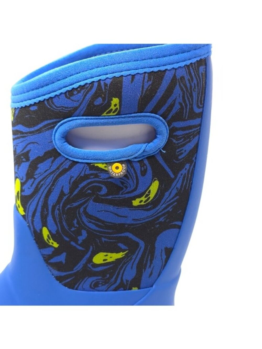 Bogs York Spooky Print Blue Waterproof Rain Boots Kids Little Kid - Picture 11 of 13